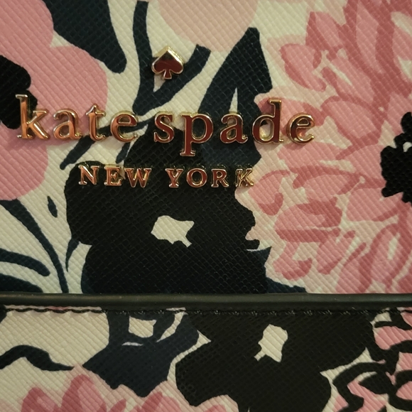 Kate Spade Black and Pink Floral Women's Bag - Picture 5 of 6